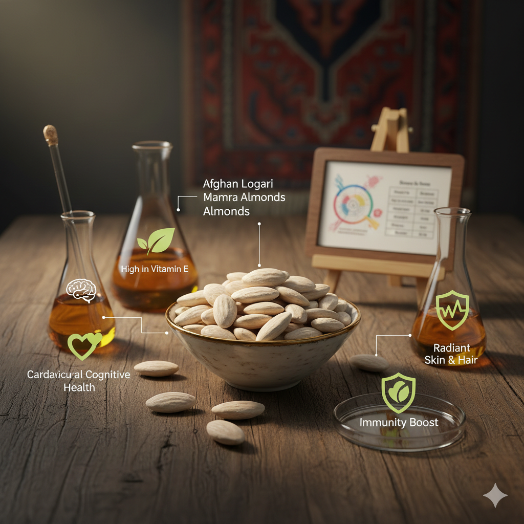 Afghan Logari Mamra Almond White (500grams)